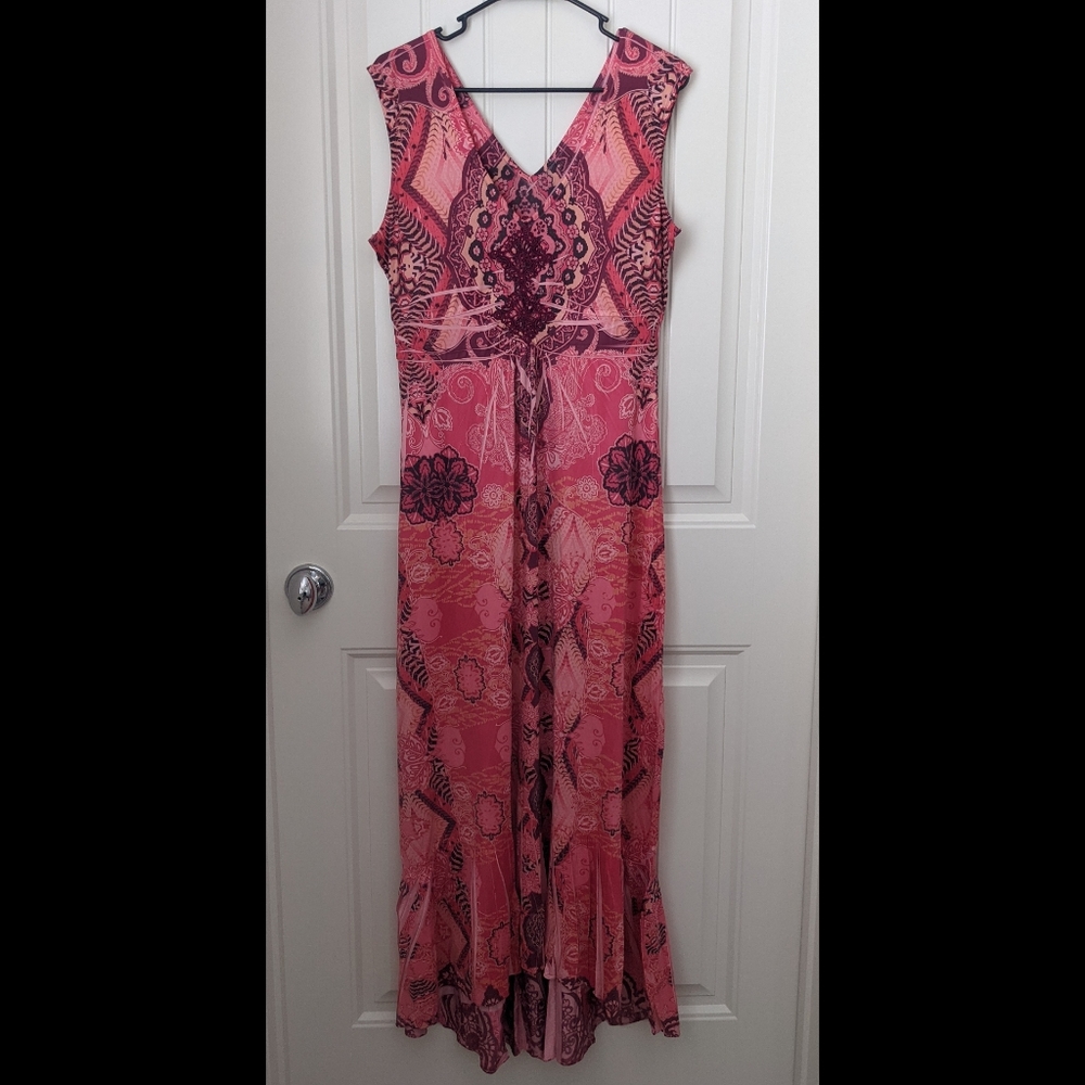 Boho Print Maxi Dress